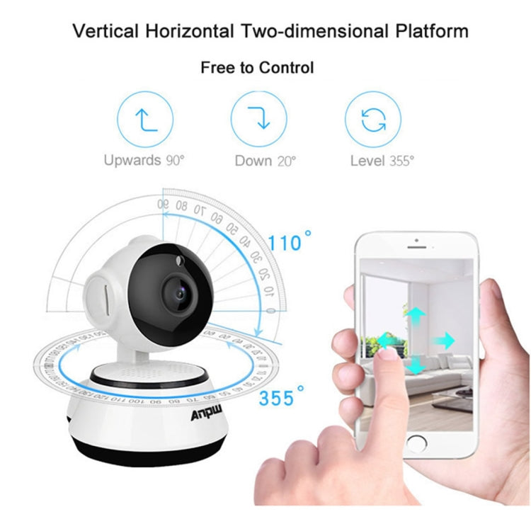 Anpwoo YT001 720P HD WiFi IP Camera with 6 PCS Infrared LEDs, Support Motion Detection & Night Vision & TF Card(Max 64GB), YT001 Anpwoo YT001 720P HD WiFi IP Camera with 6 PCS Infrared LEDs, Support Motion Detection & Night Vision & TF Card(Max 64GB), YT001